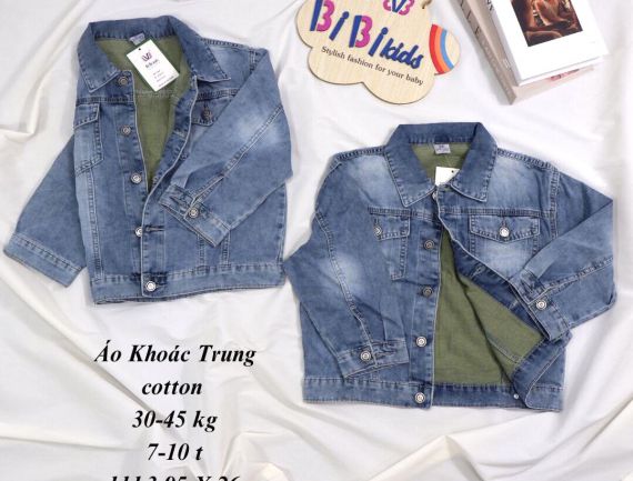 ÁO JEANS CHO EM BÉ -TRUNG -a101