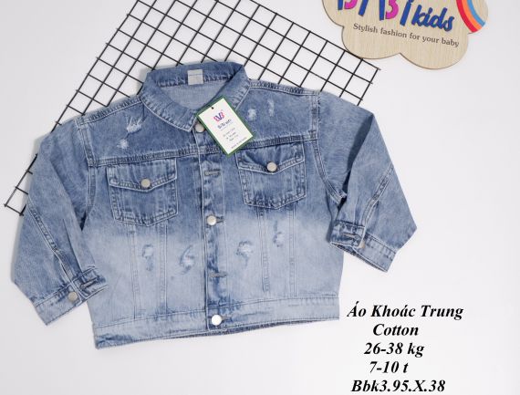 ÁO KHOÁC JEAN CAO CẤP CHO BÉ MJ444