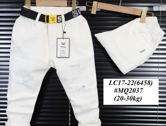 Quần jean trắng cho bé trai MQ 2037