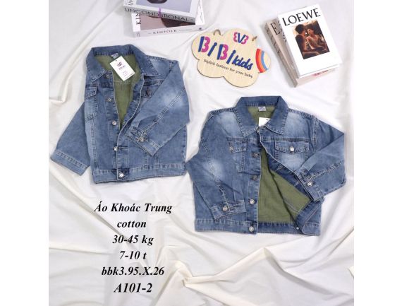 ÁO JEANS CHO EM BÉ -TRUNG -a101