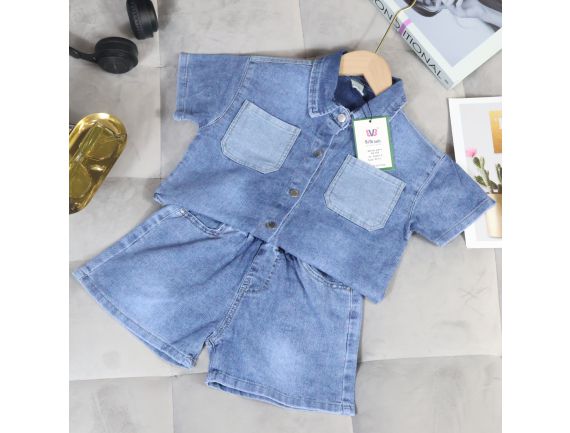 SET JEANS XANH CHO BÉ TRAI SJ201-2