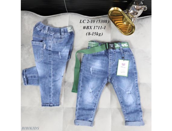 Quần jean xanh dài cho bé trai BX 1711-1